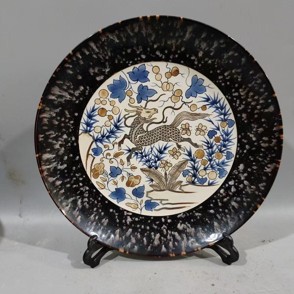 宋吉州窯虎斑釉笠碗 現代工芸品 美術品 置物 Yahoo!オークション -「吉州窯」の落札相場・落札価格