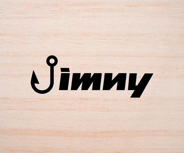 JIMNY ジムニー 釣り仕様 カッティングステッカー ステッカー 小 スズキ JA11JA22JB23JB64 ロゴJB43JB74シエラ 防水