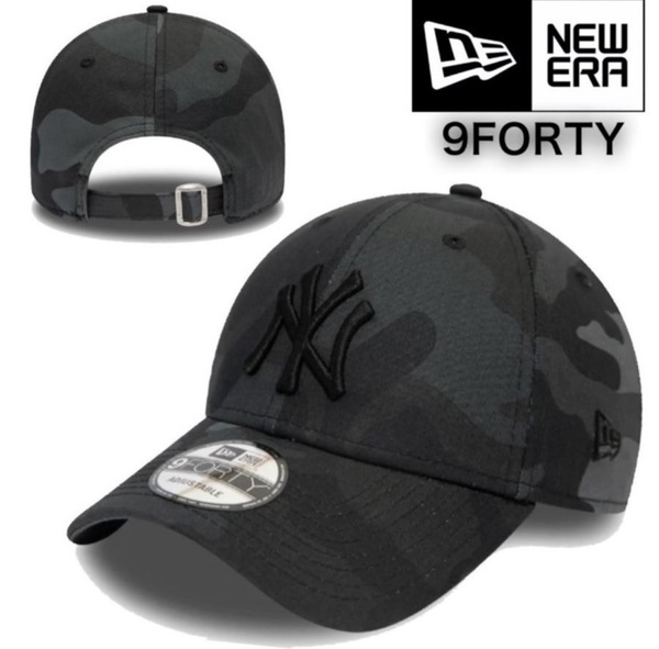 ニューエラ キャップ 帽子 ナインフォーティ ヤンキース グレーカモ 迷彩 ベースボールキャップ NEWERA 9FORTY LEAGUE BASIC CAP 新品