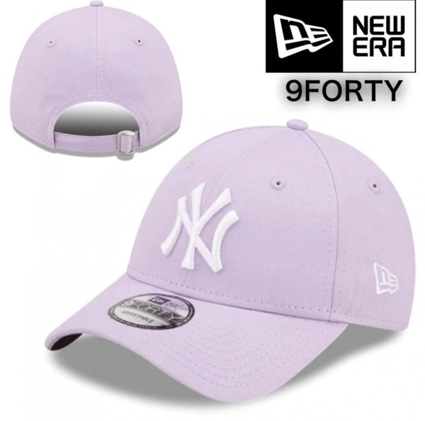 ニューエラ キャップ 帽子 ナインフォーティ ヤンキース パープル ベースボールキャップ NEWERA 9FORTY LEAGUE BASIC CAP 新品