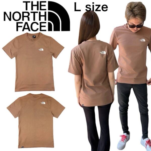 ザ ノースフェイス 半袖Tシャツ NF0A87NG ラテ Lサイズ コットン クルーネック メンズ レディース THE NORTH FACE COTTON S/S TEE 新品
