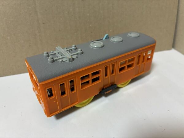 【プラレール】101系中央線 電動プラ電車 オレンジ 通勤電車 103系 動力車 訳あり