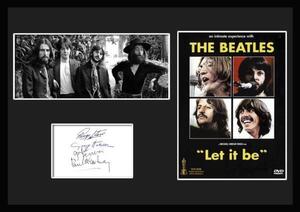 『The Beatles/ザ・ビートルズ』 Let It Be/レット・イット・ビー/サインプリント&証明書付きフレーム-1