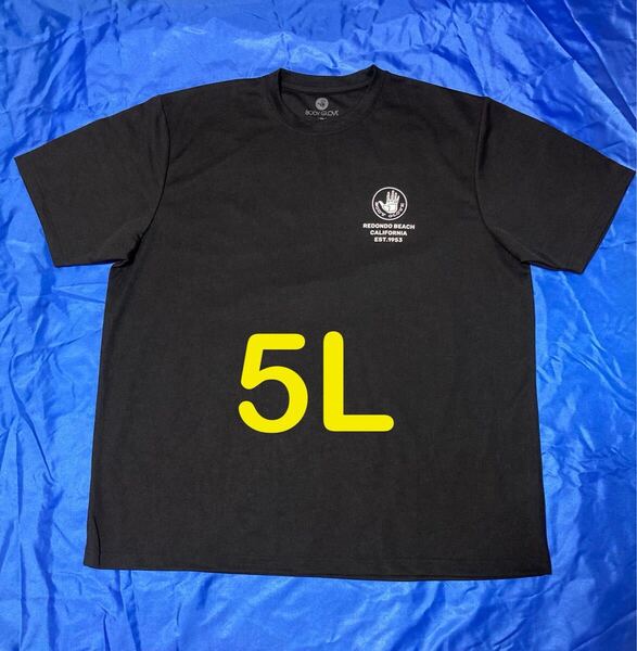 BODY GLOVE ブラック色 メッシュ半袖Tシャツ メンズ大きいサイズ 5L