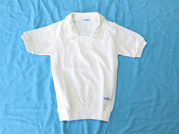 体操服 体操着★小学校 中学校★半袖Tシャツ★SCHOOL UNI スクールユニ★#2300★ホワイト★120サイズ★シミあり