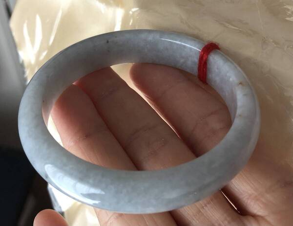 翡翠バングル 56.4mm 洒金 ミャンマー本翡翠(A貨)無処理ナチュラル本物保証