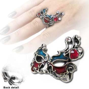 ALCHEMY GOTHIC: Venetian Vanity ring ”Q”