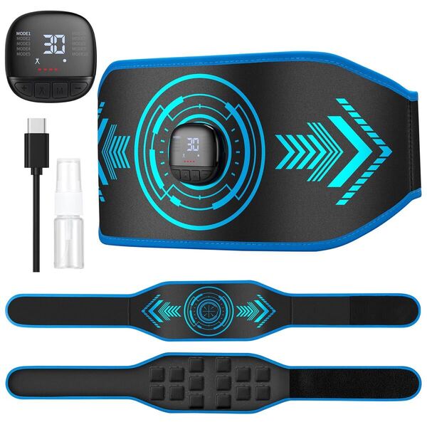 腹筋ベルト EMS ジェルシート不要 筋トレ ダイエット器具 お腹引き締め パッド 充電式 エクササイズ トレーニングマシン