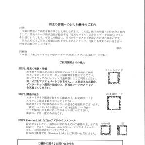楽天 第28期 株主優待券 楽天モバイル 音声 + データ月30GBプラン eSIM QRコード 月3281円 × 12ヶ月 = 39372円相当