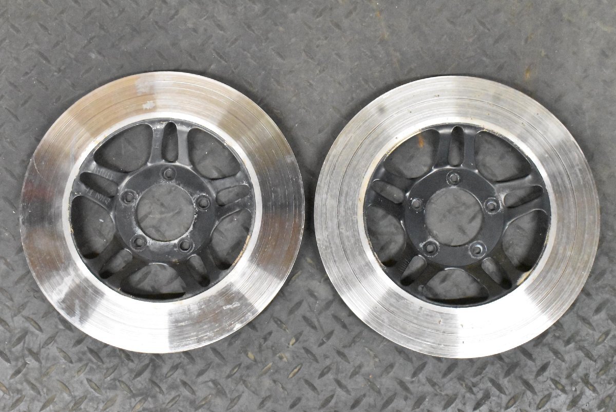 ◇4E695 CBX550F PC04 フロントディスクローター 80