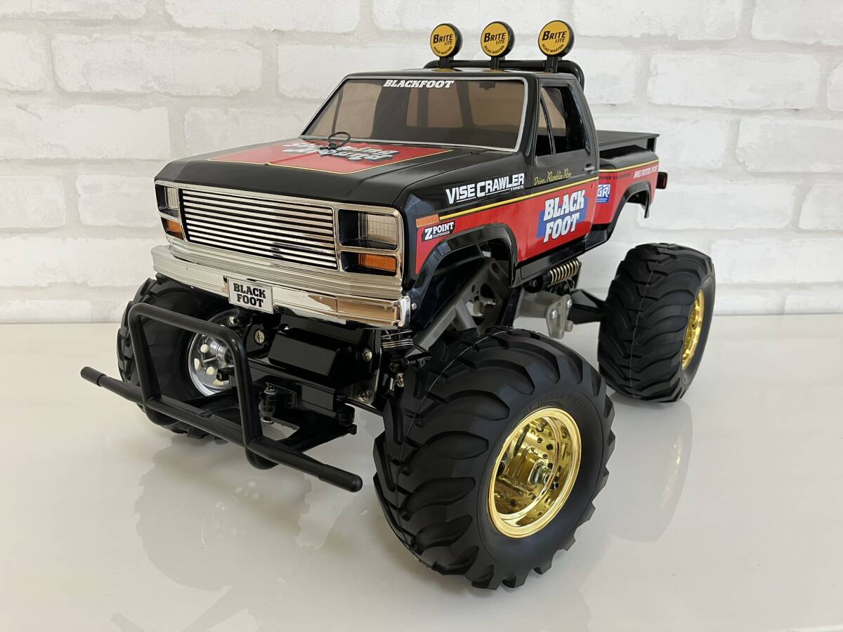 タミヤ 当時物ブラックフット シャーシのみ Yahoo!オークション -「タミヤ ブラックフット」(自動車