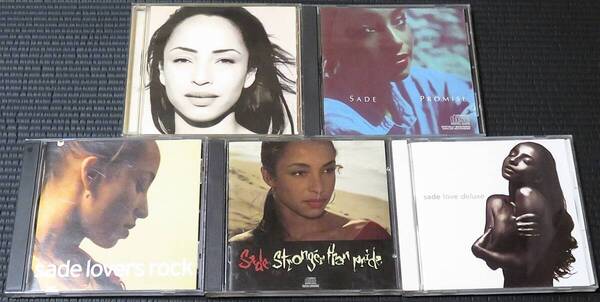 ◆Sade◆ シャーデー 5枚まとめて 5枚セット 5CD Best of Sade, Promise, Stronger Than Pride, Love Deluxe, Lovers Rock 送料無料