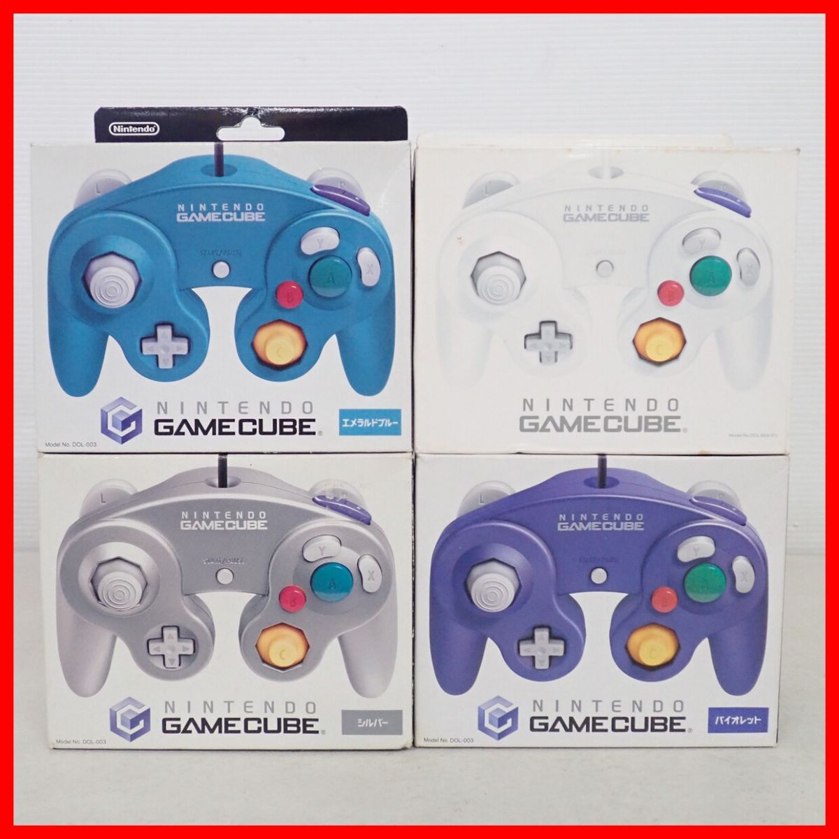 【新品・未開封】 「ニンテンドーゲームキューブコントローラ 4個セット 」 Yahoo!オークション -「ゲームキューブ コントローラー 4個」の