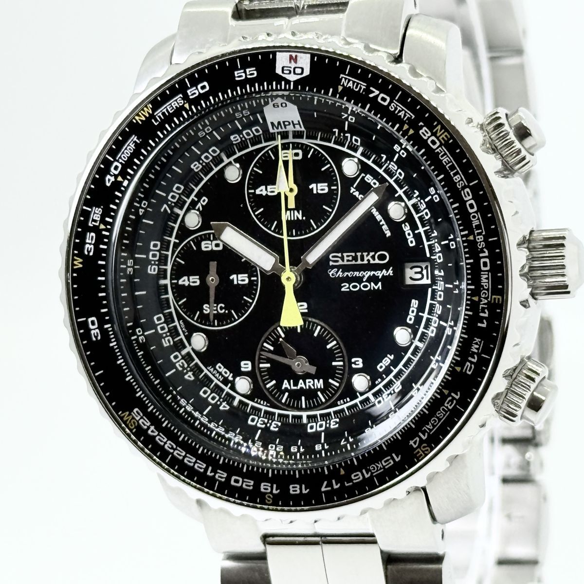 SEIKO セイコー クロノグラフ 7T62-0FR0 メンズ クォーツ 稼働品 Yahoo!オークション -「seiko 7t62」(セイコー) (さ行)の落札