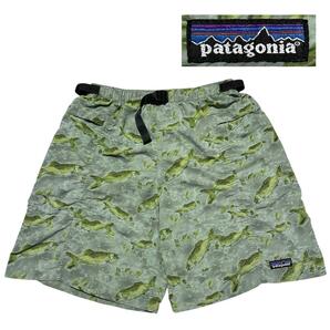 2005 パタゴニア 魚柄 総柄 トラウト リバーショーツ