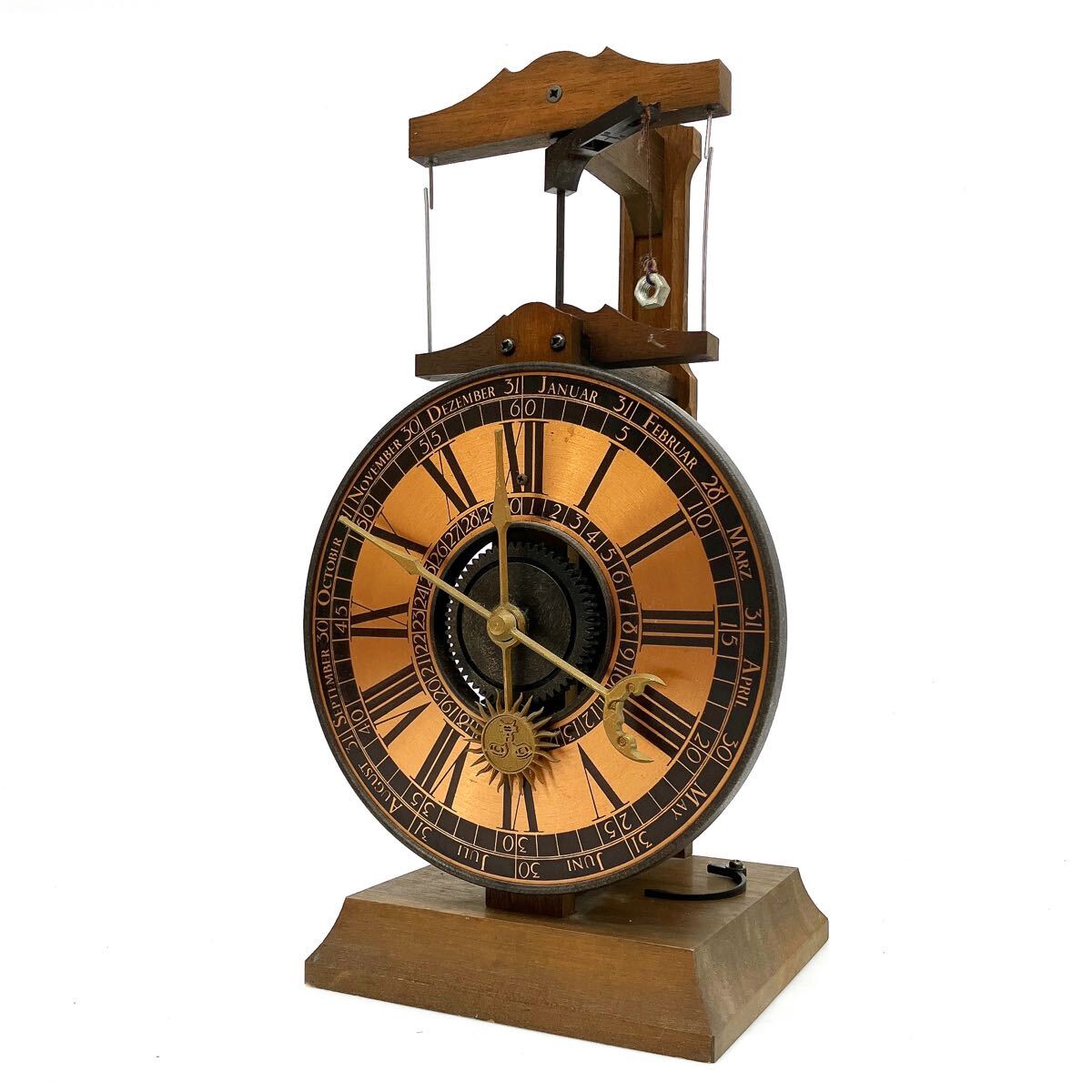 TOMY製 木製GUILD CLOCK ゼンマイ式置時計 高さ31cm 可動品 Yahoo!オークション -「ギルドクロック」(置時計、掛時計