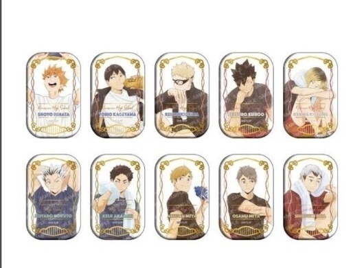 ハイキュー!! スクエア缶バッジ 【セット】 クールダウン セブンネット限定