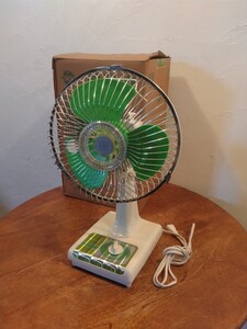 R70730-1 昭和系レトロ ホリエ 小型扇風機 HF-23NK 高さ約44cm 動作確認済み