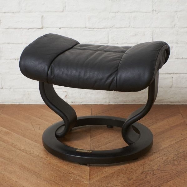 美品 EKORNES オットマン レザー スツール 黒 2025年最新】Yahoo!オークション -エコーネスオットマンの中古品