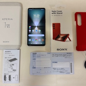 Xperia 1 VI 512GB (RAM 16GBモデル) SIMフリー カーキグリーン(中古)+おまけ スタンド機能付き純正カバーケース(中古)