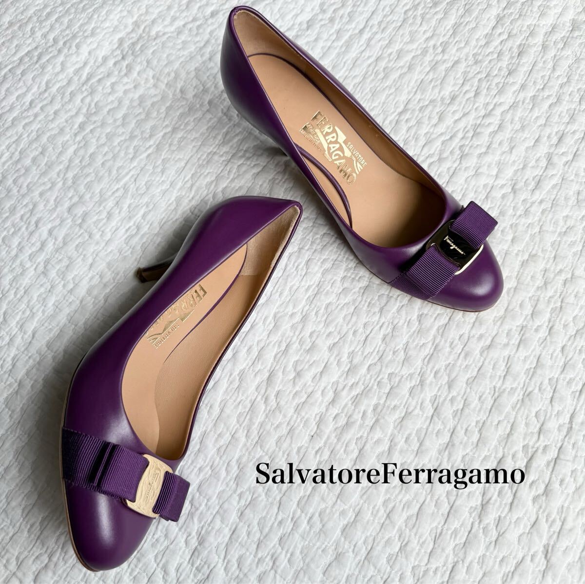 新品未使用★Ferragamo フェラガモ パンプス パープル 2025年最新】Yahoo!オークション -フェラガモ パープル パンプス