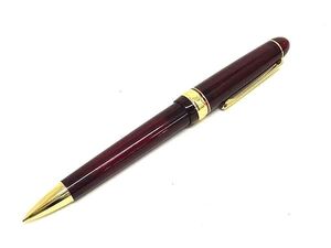 ■美品■ PLATINUM プラチナ #3776 ノック式 シャープペンシル 筆記用具 文房具 ステーショナリー ボルドー系×ゴールド系 DI8015