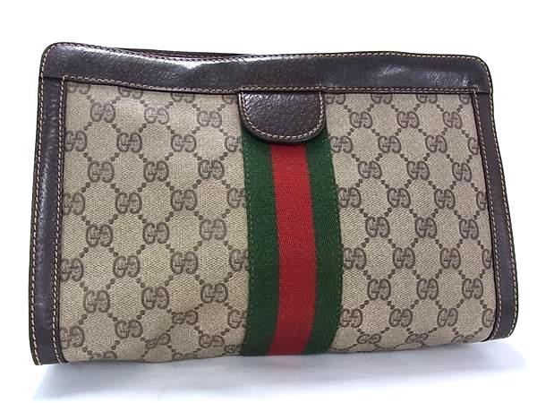 【希少】GUCCI オールドグッチ ヴィンテージ クラッチバッグ レザー Yahoo!オークション -「オールドグッチ クラッチバッグ」の落札