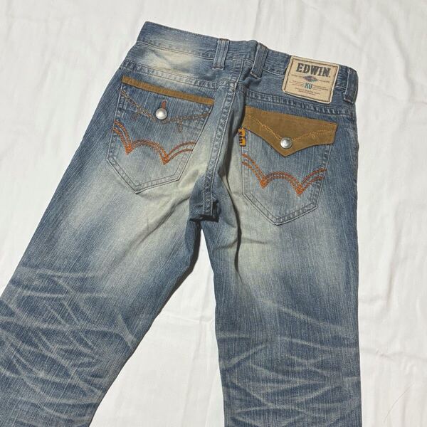 EDWIN☆エドウィン☆ウエスタン☆ライトブルー☆フレア☆ブーツカット☆デニムパンツ☆421XVS☆30☆ウエスト84cm