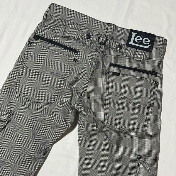 Lee☆ブレイブライダース☆グレンチェック☆ストレッチ☆ジップブッシュカーゴパンツ☆08869☆30☆ウエスト82cm