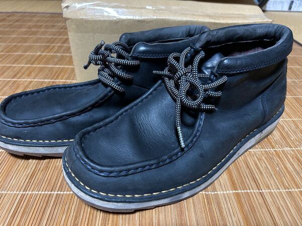 クラークス Clarks ブラック レザー 本革 メンズ UK8.5 27.0相当 ワラビー カジュアル