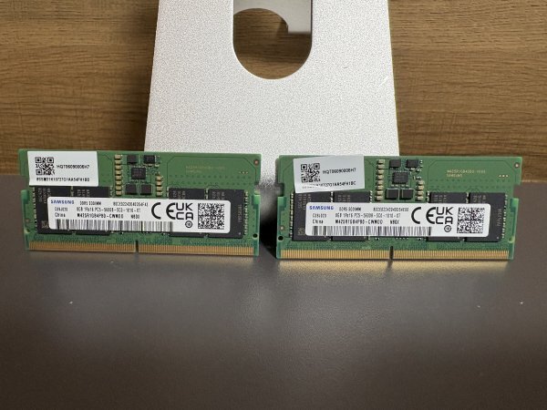 Samsung DDR5-5600 SO-DIMM 8GB×2枚 ノート用メモリ (合計16GB)