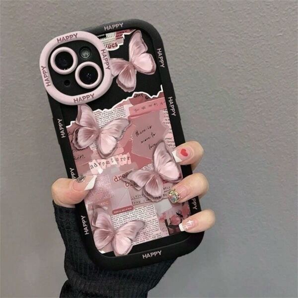 iPhone14 ケース カバー ピンク かわいい 軽量 TPU ソフトケース カメラ保護