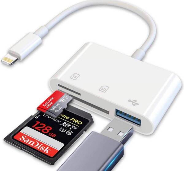 iPhone SDカードリーダー 3in1
