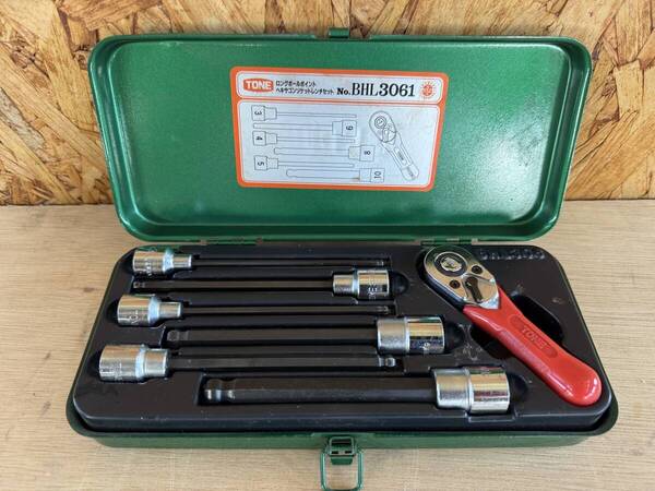 トネ ロングボールポイントヘキサゴンソケットレンチセット 差込角(9.5mm・3/8) BHL3061