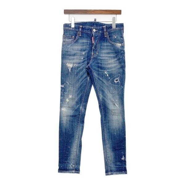 未使用級✨️ディースクエアード　ストレートデニム44　ロゴプリント 2374438222.jpg?1726396339