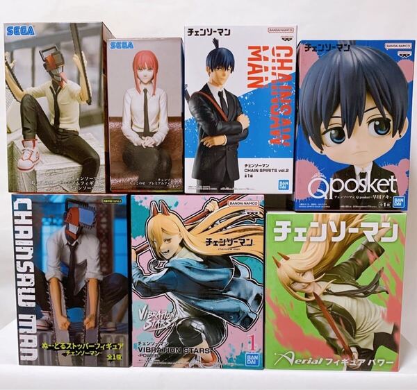 新品未開封【889】 チェンソーマン フィギュア 7点 デンジ パワー マキマ 早川アキ vibration ぬーどる ちょこのせ