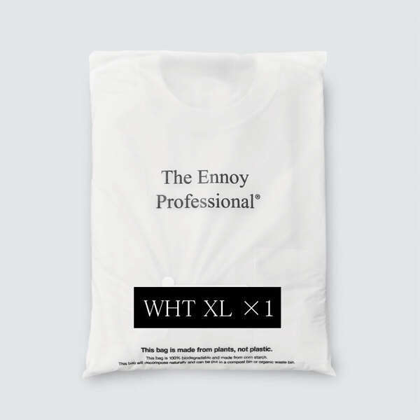 Ennoy POCKET & CREW 2PACK SS T-SHIRT XL WHITE 1枚 エンノイTHE ENNOY Professional