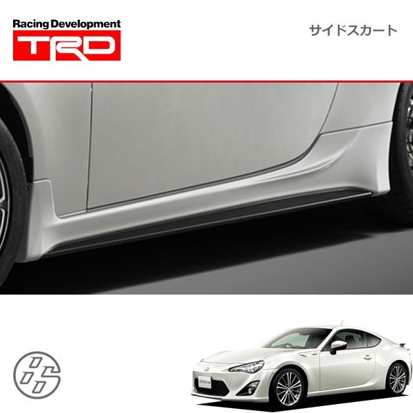 ゆ*ー様 トヨタ　ZN6 TRD サイドスカート左のみ　ホワイト ブラック ゆ*ー様 トヨタ ZN6 TRD サイドスカート左のみ ホワイト