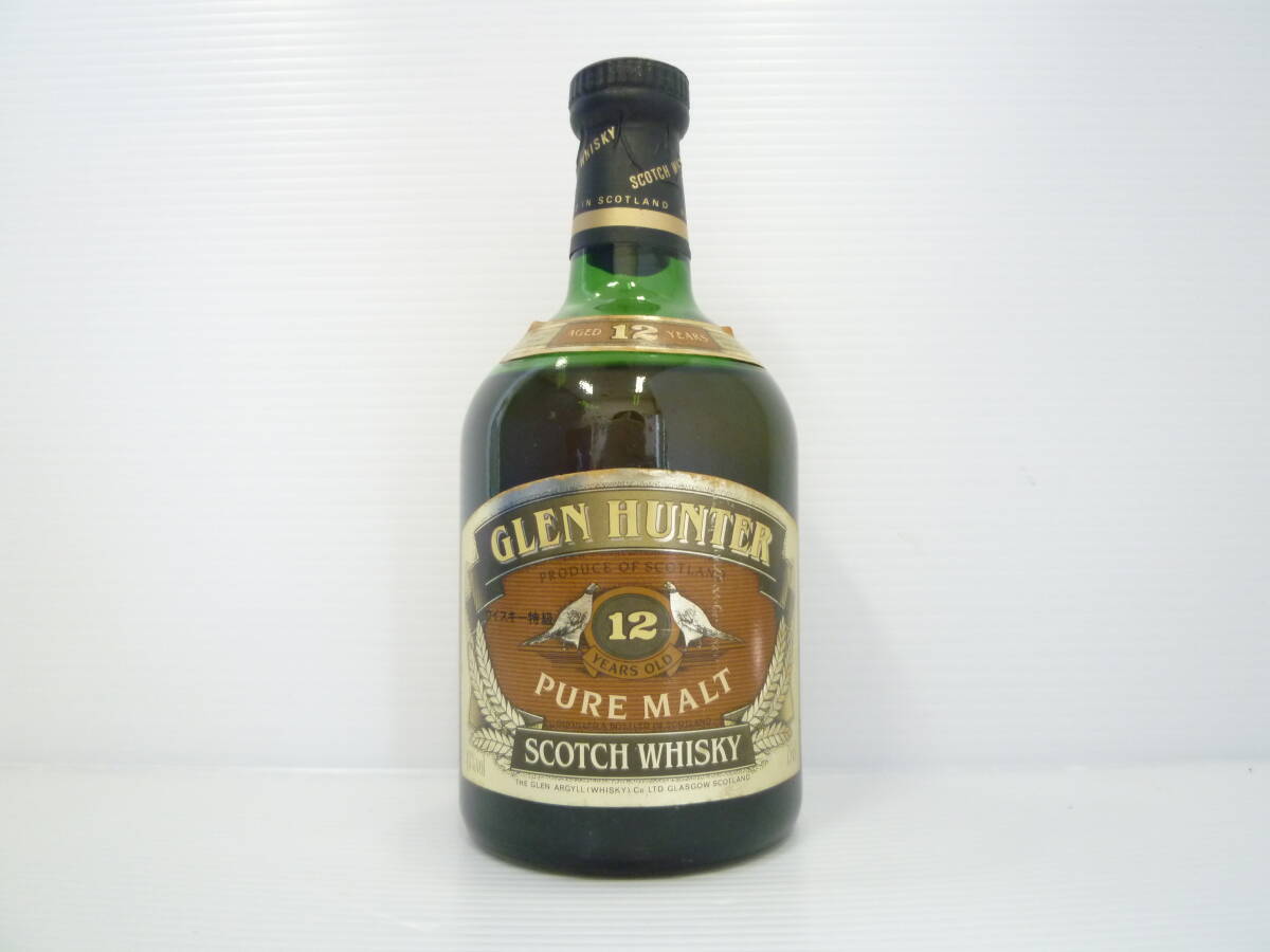 Glen Hunter 12年 スコッチウイスキー ベルベット袋付き Glen Hunter 12年 スコッチウイスキー ベルベット袋付き
