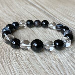 成功へと導く最強のお守り/パワーストーンブレスレット/アイアゲート・モリオン・他