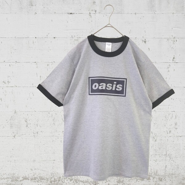 【Mサイズ】oasisリンガーTシャツ古着ロックバンド好きに