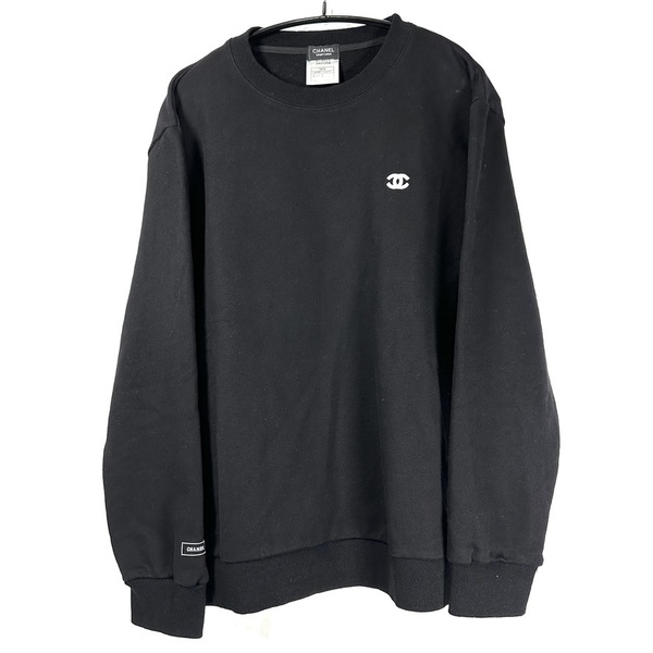 超稀少◇CHANEL シャネル UNIFORM ココマーク ユニフォーム トレーナー スウェット ユニセックス ブラック L