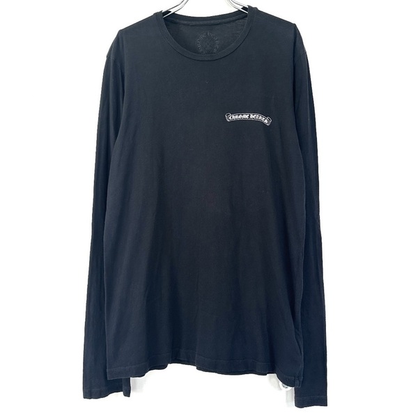 希少◇Chrome Hearts クロムハーツ CH PLUS L/S Tee バックCHプラスロゴ 長袖 Tシャツ ロンT ブラック S メンズ レディース
