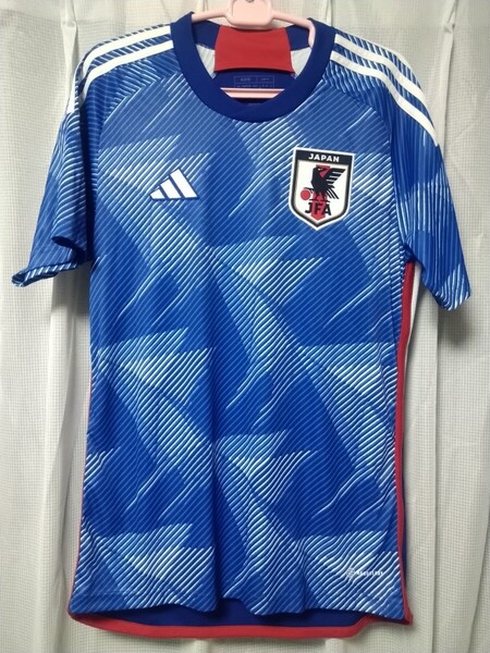 正規品 良品 サッカー日本代表ユニフォーム M カタールワールドカップ adidas