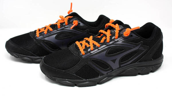 美品 MIZUNO ミズノ TRADROAD 11 トラッドロード11 軽量 メッシュ ランニングシューズ 25cm 黒 K1GA200603