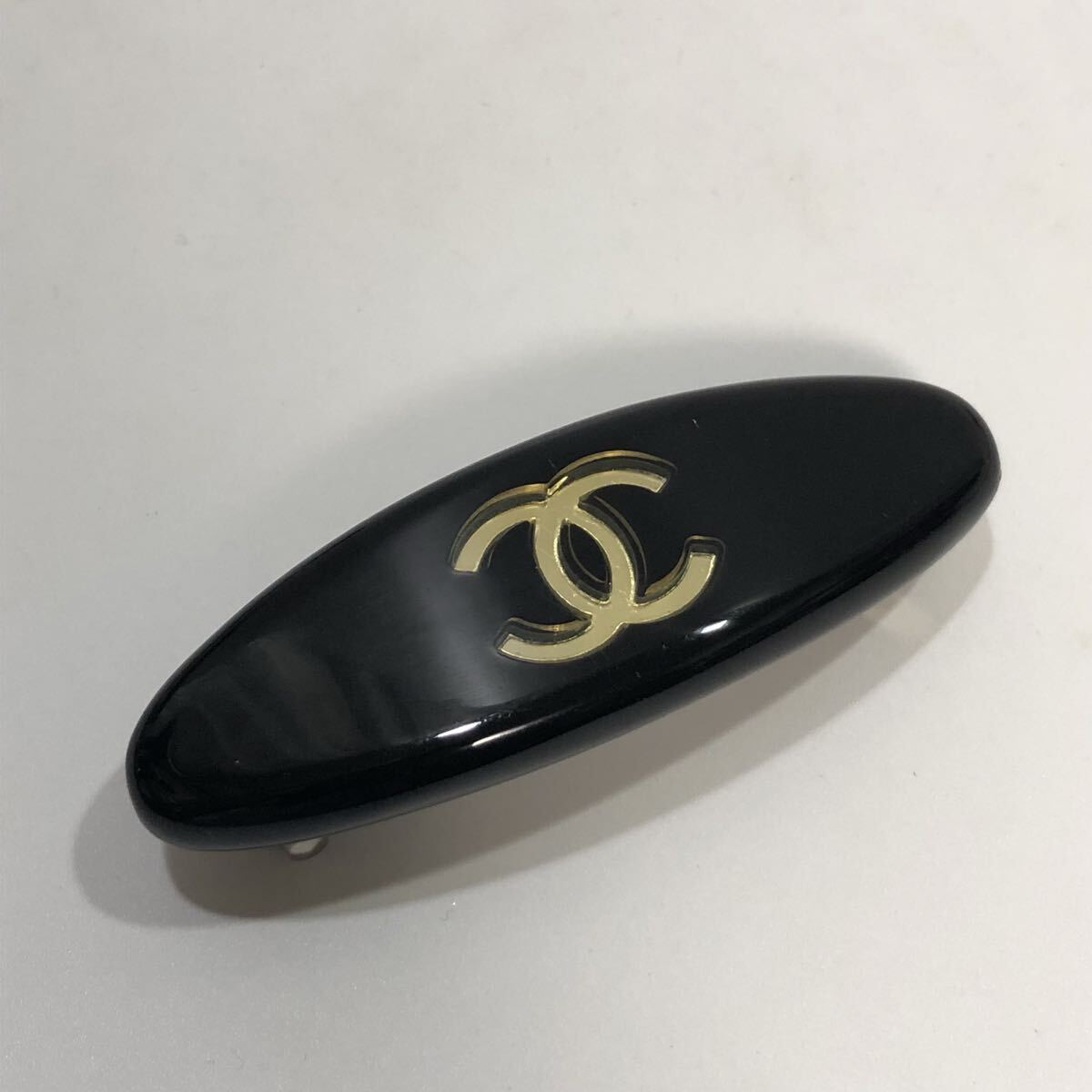 CHANEL バレッタ濃紺レザー ダブルCロゴ Yahoo!オークション -「シャネル バレッタ」の落札相場・落札価格