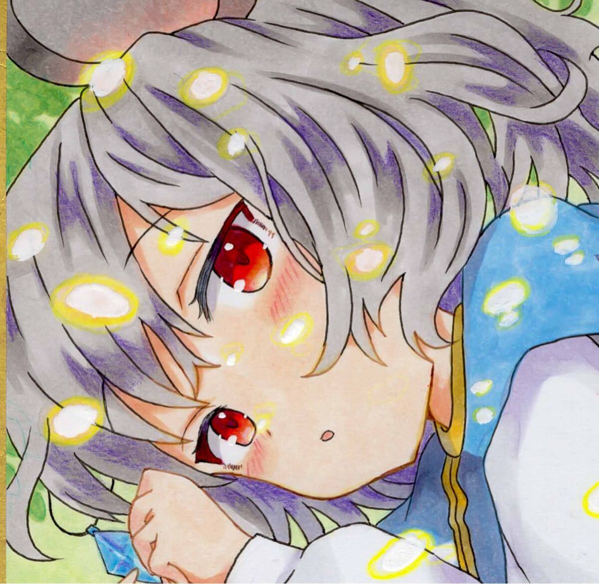 直筆色紙 東方 ナズーリン HAPPYCLOVER Yahoo!オークション -「東方 ナズーリン」(コミック、アニメ