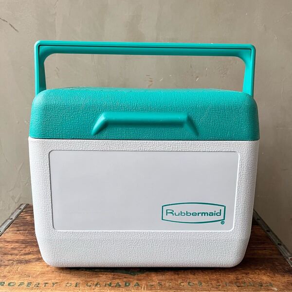 【USA vintage】90s Rubbermaid Aqua クーラーボックス ランチボックス アメリカ ビンテージ
