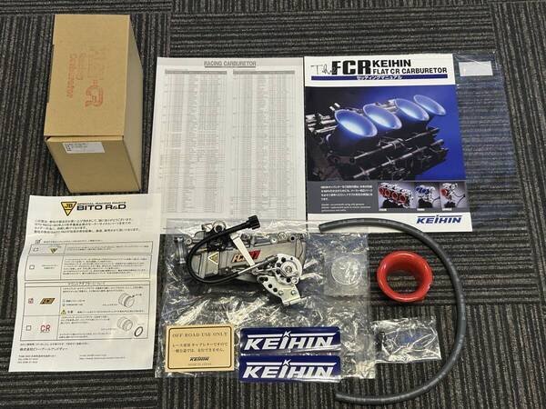 新品 SR400 SR500用 JBパワー(ビトーR&D) FCR37 マニュアル付 落札者様の仕様に合わせて加速ポンプ調整 MJ ニードル SJ交換後発送します