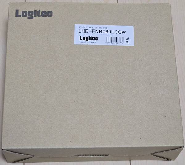 使用時間わずか★ロジテック SeeQVault対応 外付けHDD 6TB【LHD-ENB060U3QW】★日本製★送料込み★USB3.2 Gen1